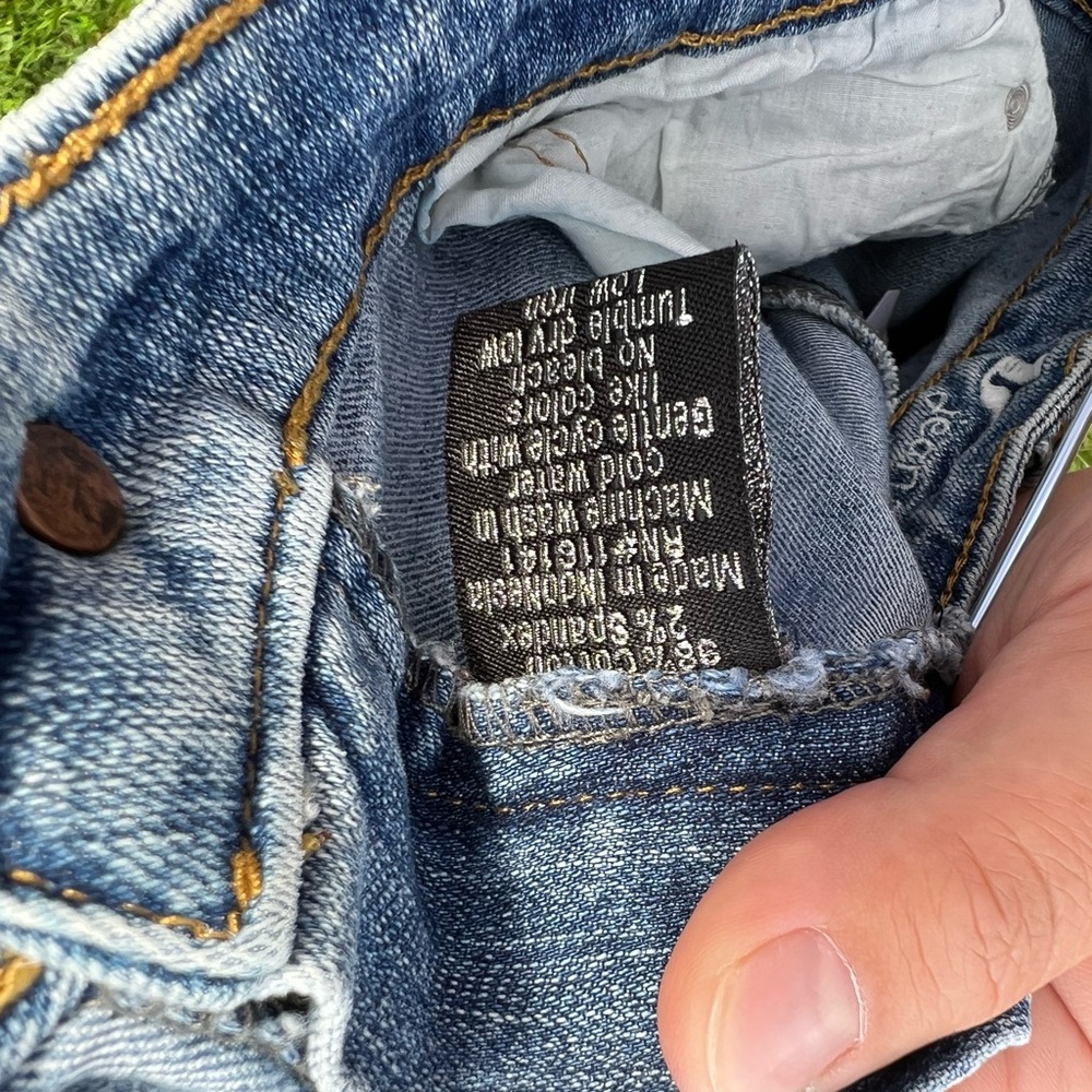 Bare Feet Shoes Super Low Rise Stretch Bootcut Denim Jeans. View 4